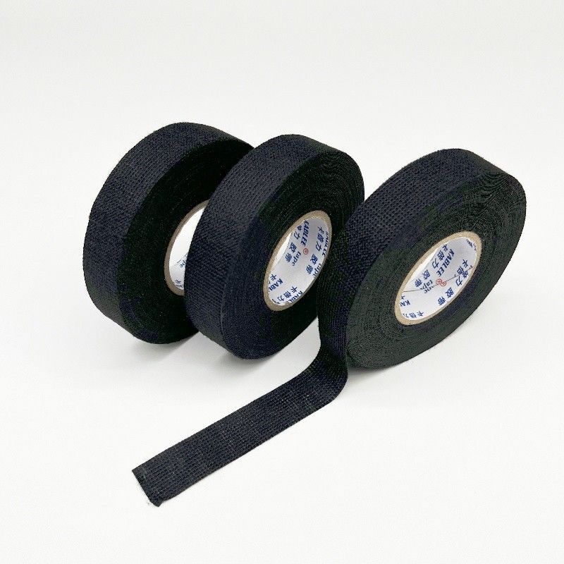 شريط قماش للسيارات الحماية 19mm 25mm عرض أسود لون
